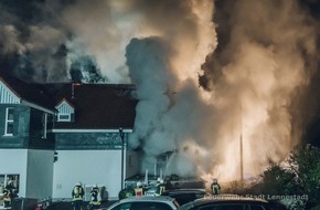 Feuerwehr Lennestadt: FW-OE: Wohnhausbrand in Lennestadt - Maumke - 25 Personen bleiben unverletzt
