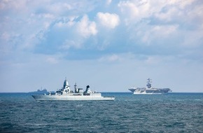 Presse- und Informationszentrum Marine: Mission completed - Fregatte "Hessen" kehrt vom Flugzeugträgerverband zurück