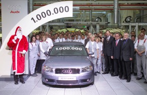 Audi AG: Produktionsjubiläum eines Trendsetters / Eine Million Audi A3 in sieben Jahren gefertigt