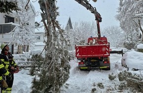 Feuerwehr München: FW-M: Bilanz der schneebedingten Einsätze (Stadtgebiet)
