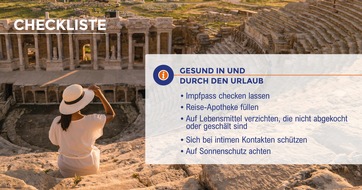 GlaxoSmithKline GmbH & Co. KG: So kommen Urlauber gesund in und durch den Urlaub / Praktische Checkliste zur Reisegesundheit steht jetzt zum kostenlosen Download bereit