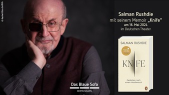 Bertelsmann SE & Co. KGaA: Das Blaue Sofa mit Salman Rushdie: Premiere im Rahmen des internationalen Literaturfestivals Berlin
