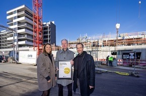 Good Mobility Council GmbH & Good Mobility Foundation gGmbH: Good Mobility Council zertifiziert THE FRIEDENAUER von OFB mit Gold. B&uuml;rogeb&auml;ude am Innsbrucker Platz verbindet &Ouml;PNV-Anbindung mit durchdachtem Mobilit&auml;tskonzept