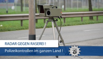 Polizeipräsidium Koblenz: POL-PPKO: Sonderprogramm Geschwindigkeitsunfälle 2017
- Gezielte Kontrollmaßnahmen der Polizei um Zahl der Unfalltoten zu senken -