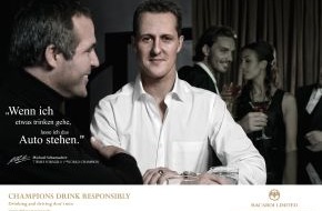 Bacardi GmbH: Bacardi Limited präsentiert CSR-Kampagne "Champions Drink Responsibly" / Michael Schumacher ist Botschafter