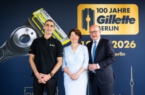 Procter & Gamble GmbH: 100 Jahre Klingenproduktion in Berlin: Gillette feiert ein Jahrhundert deutscher Fertigungsexzellenz