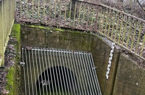 Polizeiinspektion Saarlouis: POL-SLS: Hinter Gittern - Polizei und Feuerwehr retten Babyschwan in Saarlouis