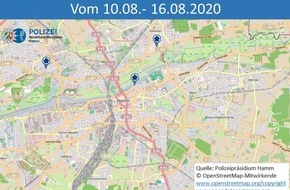 Polizeipräsidium Hamm: POL-HAM: Wohnungseinbruchs-Radar Hamm 10. bis 16. August