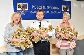 Polizeiinspektion Oldenburg-Stadt / Ammerland: POL-OL: +++ Polizei nimmt Teddyspende entgegen +++