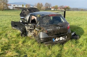 Autobahnpolizeiinspektion: API-TH: Unfall mit zwei Verletzten