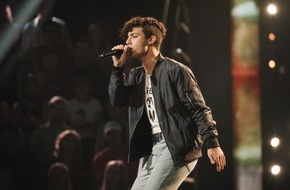 SAT.1: "The Voice of Hamburg": Melvin Vardouniotis (16) beim großen "The Voice of Germany"-Halbfinale am 10. Dezember, live in SAT.1