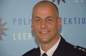 Polizeiinspektion Leer/Emden: POL-LER: ++ Polizeihauptkommissar Stefan Reuwsaat mit der Aufgabe als Leiter des Einsatz- und Streifendienstes im Polizeikommissariat Emden beauftragt++