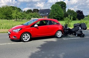 Feuerwehr Schermbeck: FW-Schermbeck: Auslaufende Betriebsmittel nach Verkehrsunfall