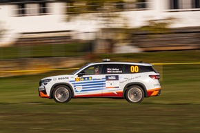 Rallye Zentraleuropa: Sieg und Platz drei in der WRC2 für die Škoda Fabia RS Rally2-Teams