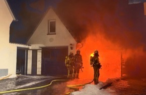 Freiwillige Feuerwehr Lage: FW Lage: Carportbrand in Lage-H&ouml;rste