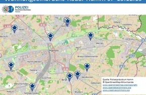 Polizeipräsidium Hamm: POL-HAM: Wohnungseinbruchsradar-Hamm 9.12.- 15.12.2019