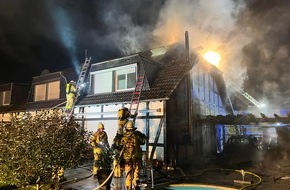 Freiwillige Feuerwehr der Stadt Lohmar: FW-Lohmar: Brand an einem Einfamilienhaus