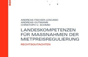 Rosa-Luxemburg-Stiftung: Rechtsgutachten «Landeskompetenzen für Maßnahmen der Mietpreisregulierung» in Berlin vorgestellt