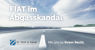 Dr. Stoll & Sauer Rechtsanwaltsgesellschaft mbH: Reisemobil "Arto 79 LE" von Niesmann & Bischoff in Fiat-Abgasskandal verwickelt / Dr. Stoll & Sauer erstattet Anzeigen gegen Scheuer und Dobrindt