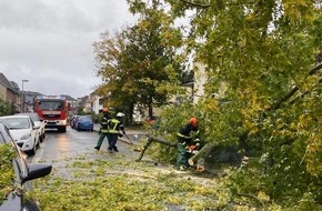 Feuerwehr Moers: FW Moers: Zwischenmeldung Sturmtief "Ylenia"