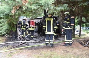 Feuerwehr Dortmund: FW-DO: Erneuter Brand einer Gartenlaube in Kirchlinde