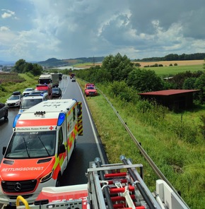 FW Stockach: Zwei Verkehrsunfälle auf der Autobahn