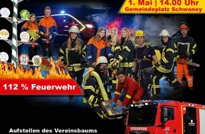 Feuerwehr Altenbeken: FW-PB: Vereinsbaum und Maikranz werden aufgestellt - 112 Prozent Feuerwehr erleben