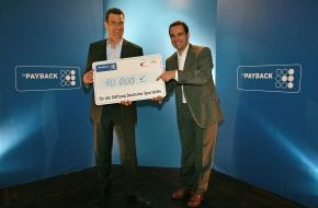PAYBACK GmbH: Leichtathletik WM 2009: Sporthilfe punktet mit Payback Spendenscheck (mit Bild)