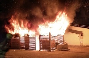 Feuerwehr Stuttgart: FW Stuttgart: Brennende Mülltonen in Stuttgart-West