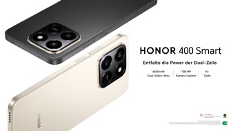 HONOR: Leistungsstarker Newcomer unter den Budget Smartphones: HONOR launcht das HONOR 400 Smart / Ein funktionsreiches Smartphone mit KI-Interaktion und verbesserter Haltbarkeit für preisbewusste Nutzer