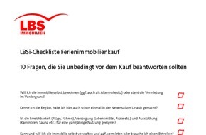 LBS Immobilien GmbH NordWest: Rendite mit Meerblick / Darauf sollten Sie beim Kauf einer Ferienimmobilie achten