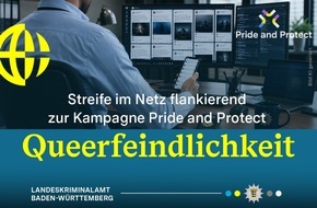 Landeskriminalamt Baden-W&uuml;rttemberg: LKA-BW: 'Pride and Protect' trifft 'Streife im Netz'