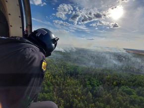 BPOLD 11: Hubschrauber der Bundespolizei unterstützten erneut bei der Waldbrandbekämpfung