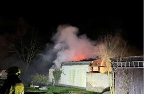 Polizei Wolfsburg: POL-WOB: Brand eines Nebengebäudes in Ehmen
