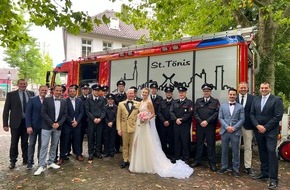 Freiwillige Feuerwehr Tönisvorst: FW Tönisvorst: Gemeinsames Glück besiegelt