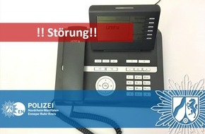 Kreispolizeibehörde Ennepe-Ruhr-Kreis: POL-EN: Achtung!! Telefonstörung