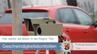 Polizeipräsidium Trier: POL-PPTR: Die angekündigten Geschwindigkeitsmessungen im Bereich des Polizeipräsidiums Trier in der 37. Kalenderwoche
