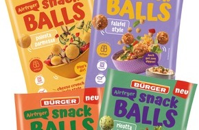 B&Uuml;RGER GmbH & Co. KG: Schnell serviert, einfach lecker: Airfryer Snack BALLS von B&Uuml;RGER