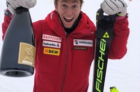 Gebäudehülle Schweiz / Enveloppe des bâtiments Suisse: Europacup Sieg im Slalom – Dachdecker Fadri Janutin auf dem Weg zur Spitze