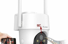 PEARL GmbH: Überwachung auch ohne WLAN: 7links 4G / LTE-Pan-Tilt-Überwachungskamera IPC-730.lte, 2K-Auflösung, Akku, App, außen