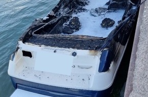 Polizeipräsidium Einsatz, Logistik und Technik: PP-ELT: Sportboot ging in Flammen auf