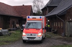 Feuerwehr Schermbeck: FW-Schermbeck: Person in verschlossener Wohnung