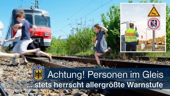 Bundespolizeidirektion München: Bundespolizeidirektion München: Mehrmals Personen im Gleis / Zahlreiche Gleissperrungen am Samstag