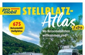 Motor Presse Stuttgart: promobil Stellplatz-Atlas Extra 2024 / Deutschlands beliebteste Stellplätze an Flüssen und Seen