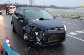 Polizeidirektion Kaiserslautern: POL-PDKL: L 401, Vorfahrt missachtet, zwei Personen leicht verletzt