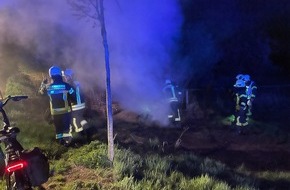 Freiwillige Feuerwehr Kranenburg: FW Kranenburg: Flächenbrand am Europaradweg