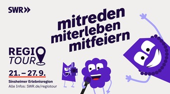 SWR - S&uuml;dwestrundfunk: SWR Regiotour macht im September Station in Sinsheim / Aktionswoche des SWR vom 21. bis 27. September 2026 / Begegnung, Kultur und Austausch f&uuml;r alle Generationen in der Sinsheimer Erlebnisregion
