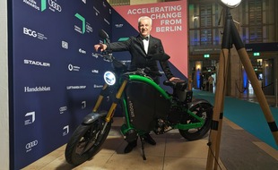 Germany&#039;s Finance Minister Christian Lindner meets eROCKIT at the Greentech Festival 2024