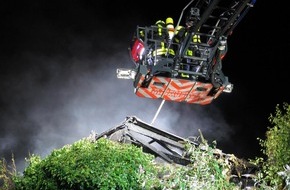 Feuerwehr Frankfurt am Main: FW-F: Feuer auf einer Baustelle in Niederrad