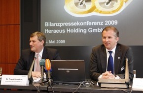 Heraeus Holding GmbH: Heraeus Bilanzpressekonferenz 2009 (mit Bild) / Außergewöhnliches Jahr 2008 insgesamt zufriedenstellend abgeschlossen